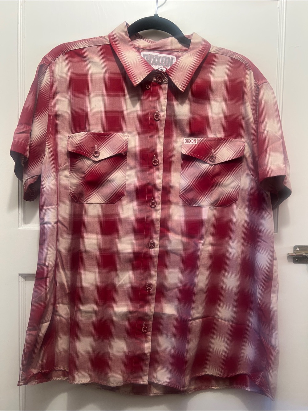DIXXON Women’s Sonoma Red Plaid Flannel Shirt 2X/XXL EUC